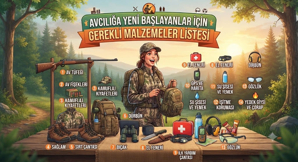 Avcılığa Yeni Başlayanlar İçin Gerekli Malzemeler Listesi