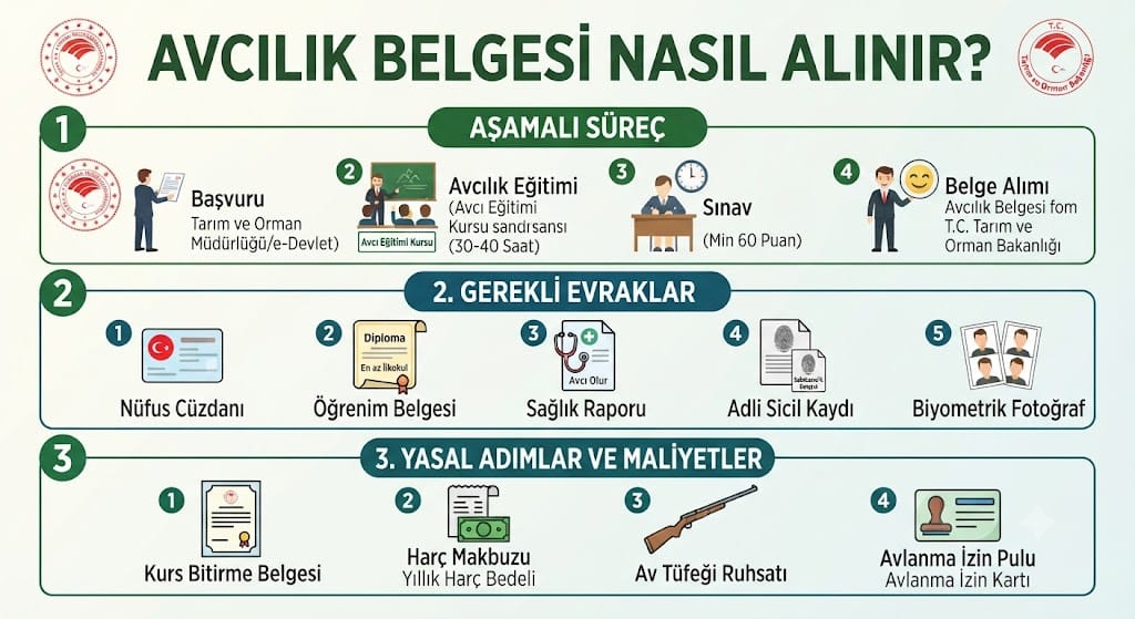 Avcılık Belgesi Nasıl Alınır? Gerekli Evraklar ve Kurs Süreci