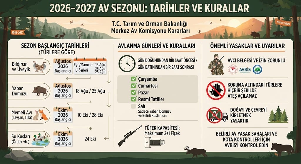 2026–2027 Av Sezonu Ne Zaman Başlıyor? Güncel Tarihler ve Kurallar
