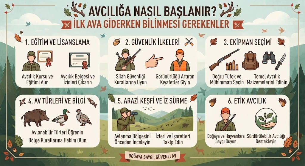 Avcılığa Nasıl Başlanır? İlk Ava Giderken Bilinmesi Gerekenler