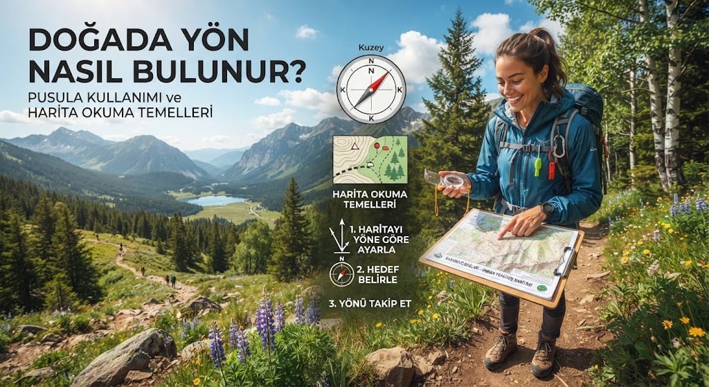 Doğada Yön Nasıl Bulunur? Pusula Kullanımı ve Harita Okuma Temelleri
